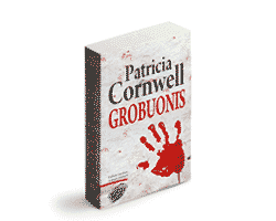 Patricijos Cornwell knygos „Grobuonis“ <bw/>viršelio dizainas