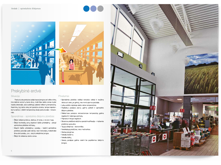 Tarptautinės įmonės „Lindab“<br/> produktinės brošiūros dizainas