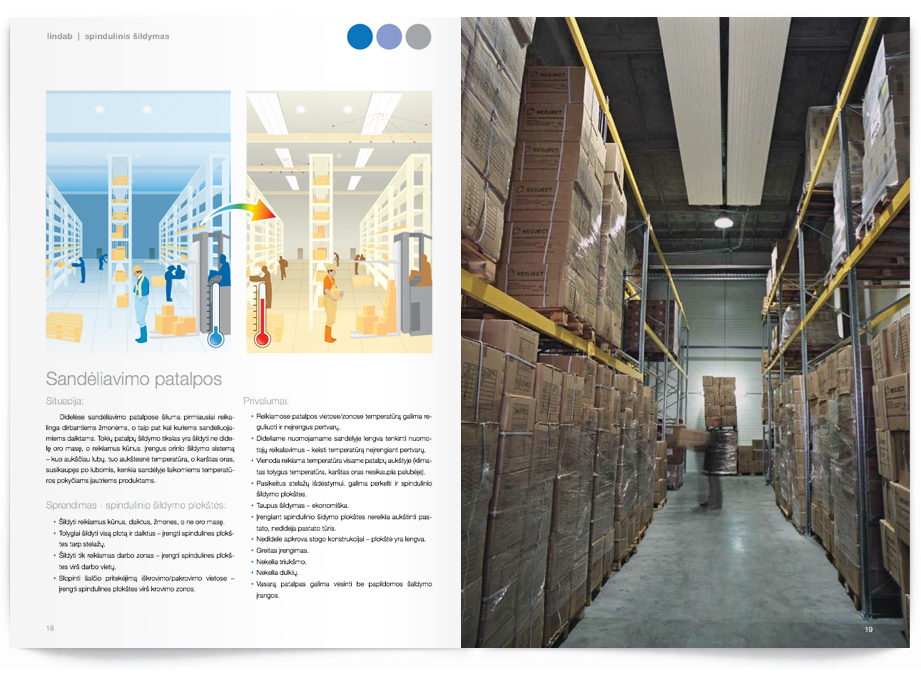Tarptautinės įmonės „Lindab“<br/> produktinės brošiūros dizainas