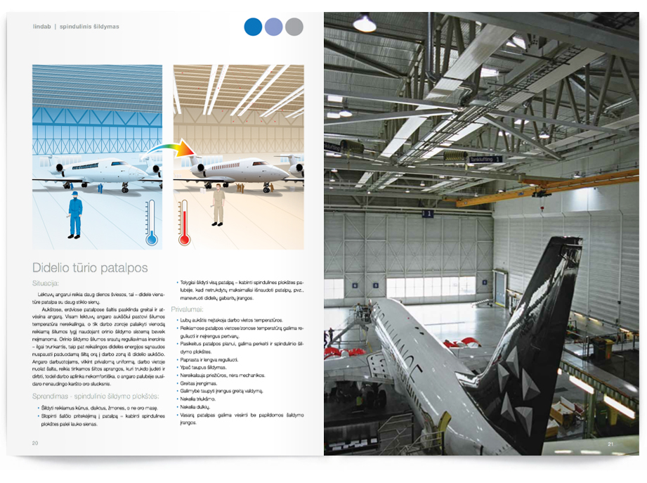 Tarptautinės įmonės „Lindab“<br/> produktinės brošiūros dizainas